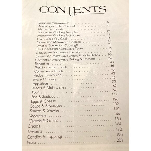 Sharp Carousel Convection Microwave Cookbook 1981 Hardcover - Picture 3 of 3